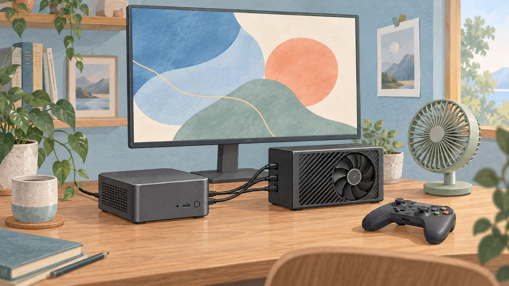 小型PCの性能と周辺機器のイメージ
